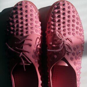Dr. Martens Harlen Acid Pink Studded Shoes
